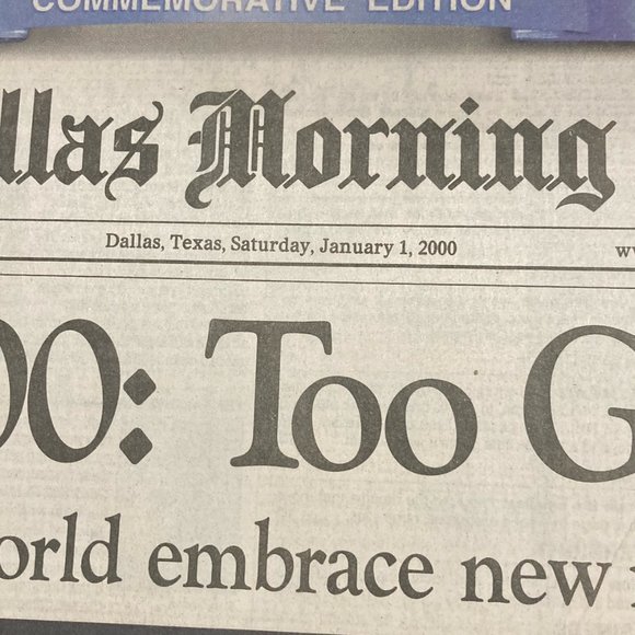 1999/2000 Millenium Newspapers - Picture 6 of 6